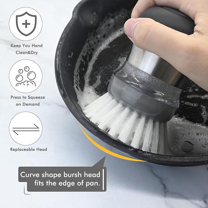Palm Brush Refills for OXO Steel Soap Dispensing Dish Brush - Image 5