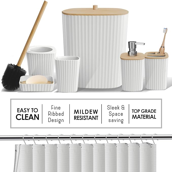Clara Clark Bathroom Accessories Set - Image 4