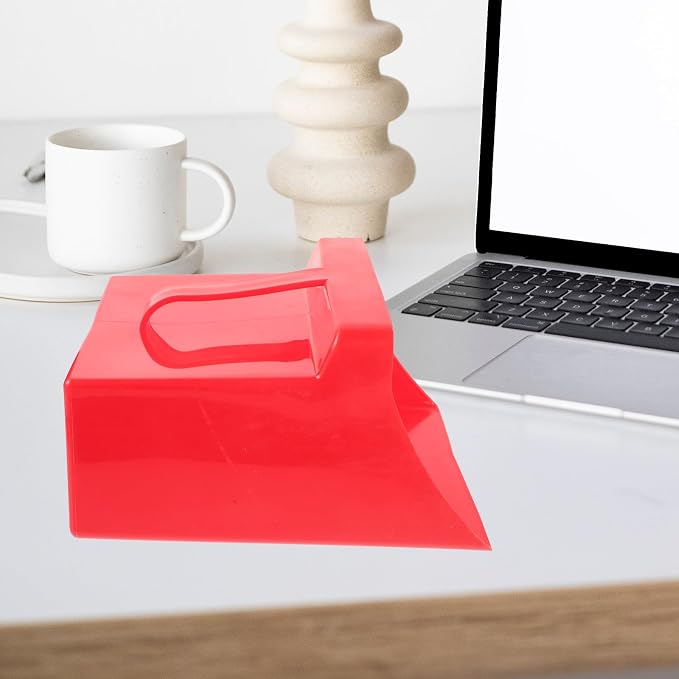 VOSAREA Handheld Dustpan and Garbage Shovel, Thickened Red Plastic Reusable - Image 5