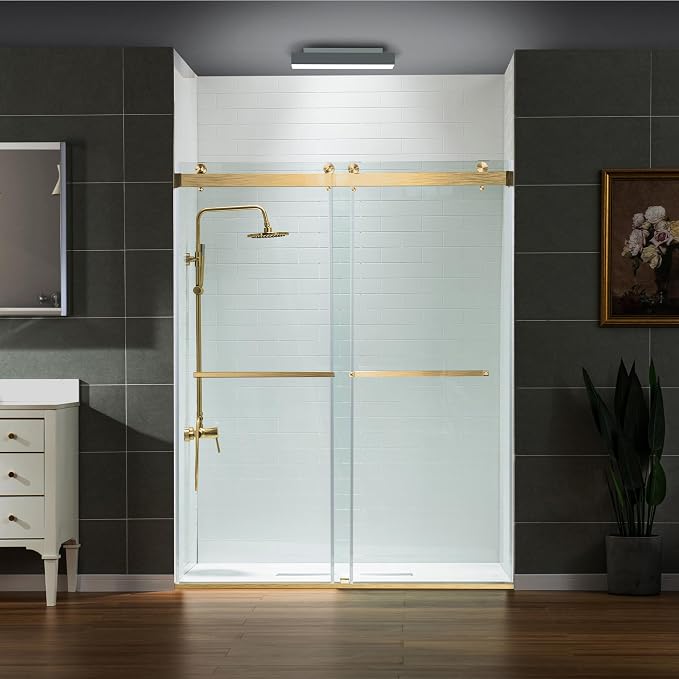 Woodbridge Frameless Shower Doors 56-60" Width x 76" Height by WOODBRIDGE