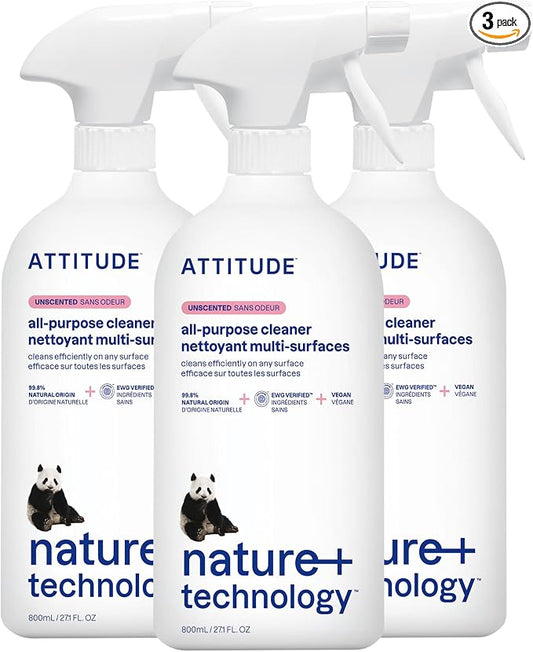 ATTITUDE All Purpose Cleaner Spray, EWG Verified, Made by ATTITUDE