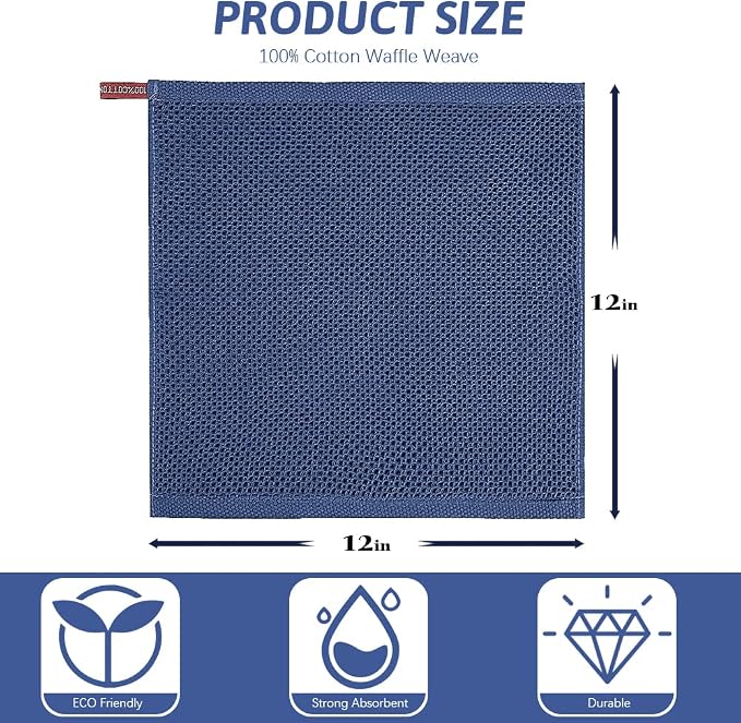 Nialnant 100% Cotton Dish Cloths - Image 2