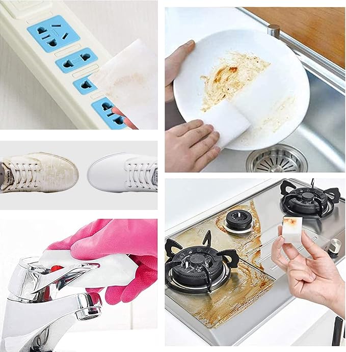 100Pack Magic Sponge Eraser | Premium Melamine Sponge Foam | Multi-Functional - Image 2