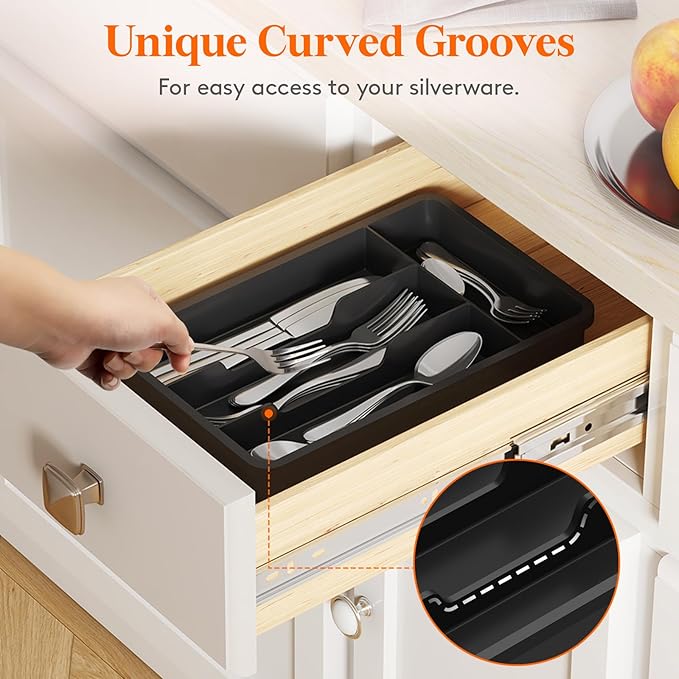 Lifewit Silverware Tray, Cutlery Drawer Organizer Storage - Image 5