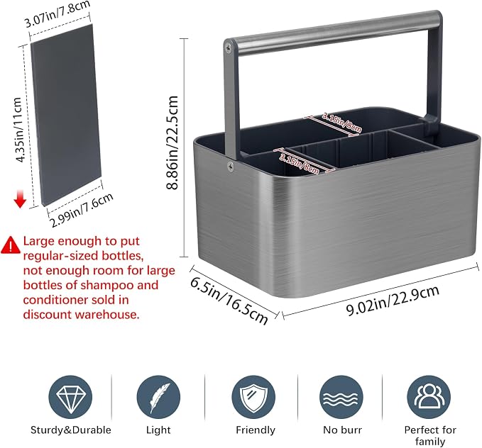 Portable Shower Caddy Dorm: Compact Bathroom Caddy Organizer - Image 2