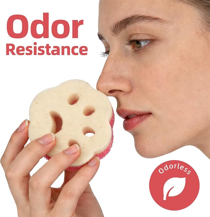 4pcs Scrub Sponges, Dual-Sided Temperature-Controlled Dish Sponges, Scratch-Free - Image 6