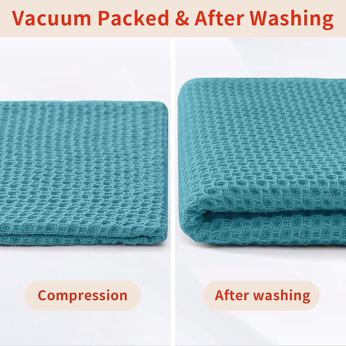 Homaxy 100% Cotton Waffle Weave Kitchen Dish Cloths, Quick Drying Dish Rags - Image 7