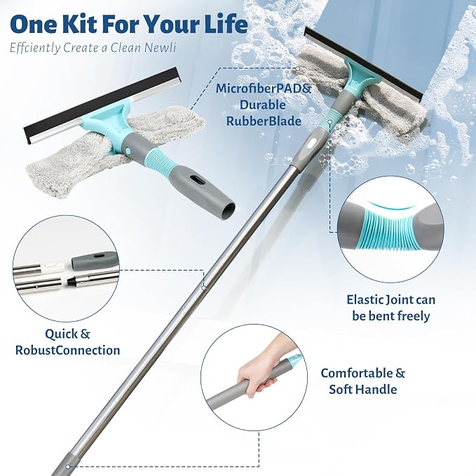 3-in-1 Detachable Broom and Mop Set Combo - Image 5