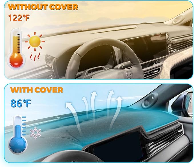 GZSH Dash Cover Mat fit for Toyota Camry 2025-2026 - Image 5
