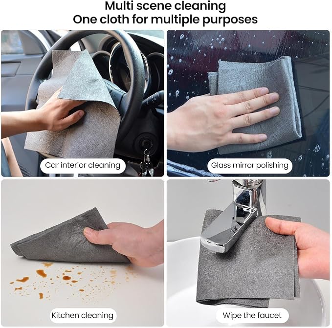 Thickened Magic Cleaning Cloth, Super Absorbent, Streak-Free Microfiber Cloth - Image 7