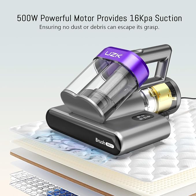 Bed Vacuum Cleaner Mattress Vacuum Cleaner, 16Kpa Powerful Handheld Vacuums - Image 3