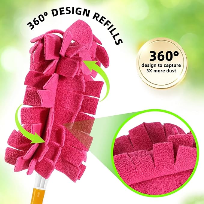 Reusable Duster Refill for Swiffer Duster, Washable Heavy Duty Duster Pads - Image 7