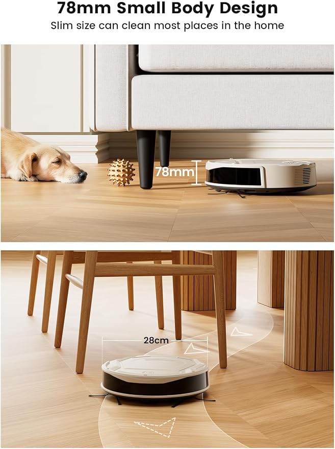Lefant M210 Pro Robot Vacuum, Strong 2200Pa Suction, 120 Min Runtime, Super - Image 5