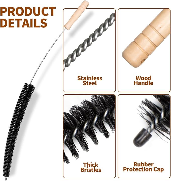 2Pack Flexible Dryer Vent Cleaning Brush - Image 4