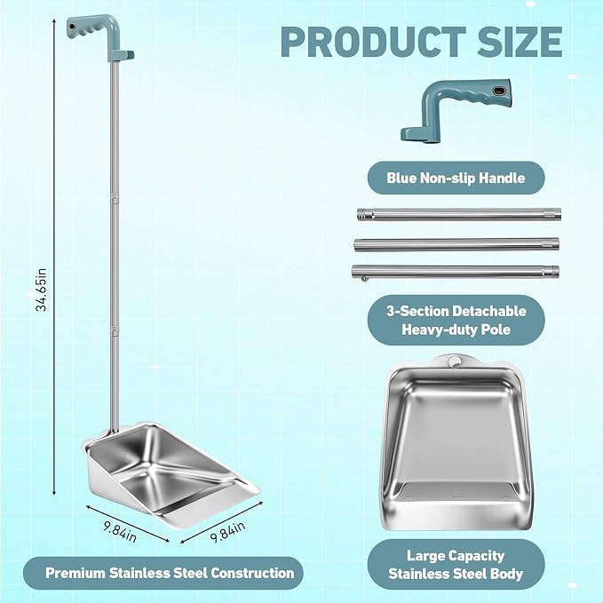 Leumoi 4 Pack of Dust Pans - Image 2
