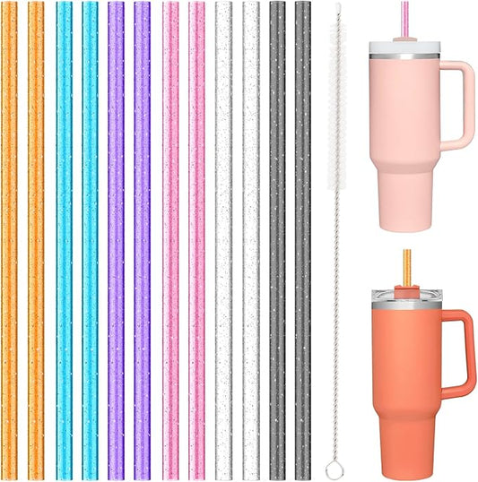 12 PCS Replacement Straws for Stanley|Owala|Simple Modern 40oz 30oz Tumbler by Allwith