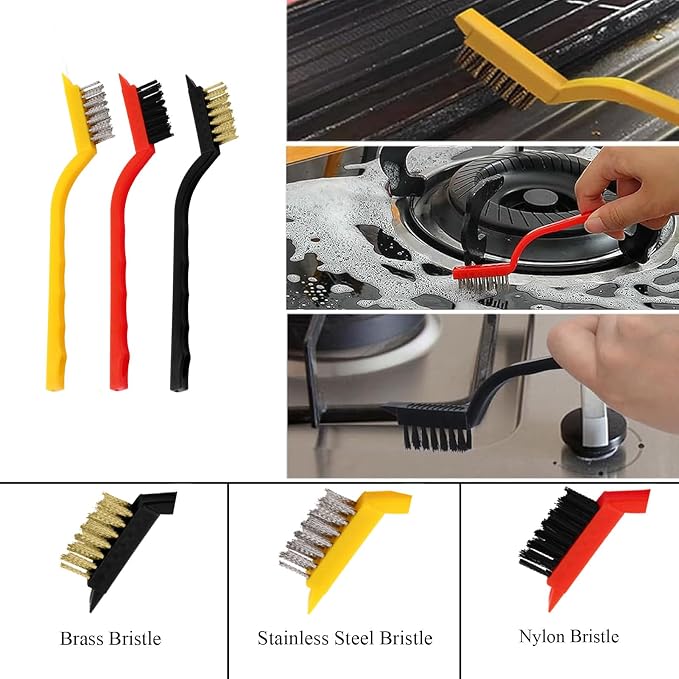 TuTuYa 11PCS Crevice Cleaning Brush Set, Deep Cleaning Groove Gap Cleaning Tool - Image 6
