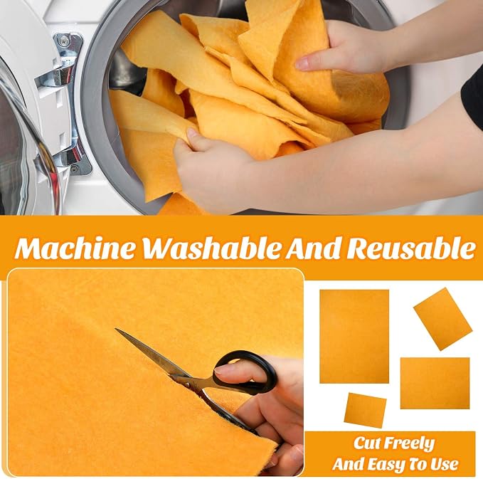 10 Pack Shammy Cloths Absorbent Cleaning Towels - Image 4