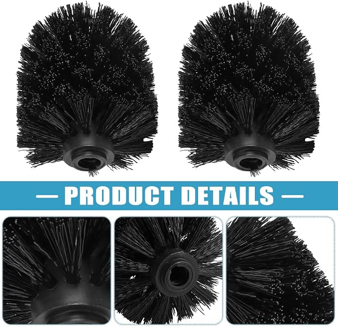 2PCS Toilet Bowl Brush Replacement Head, Toilet Brush Head Replacement - Image 5
