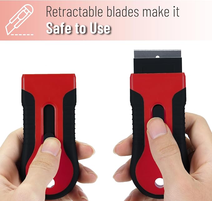 Bates- Razor Blade Scraper Tool, 2 Pack, 30 Extra Stainless Steel Blades - Image 7