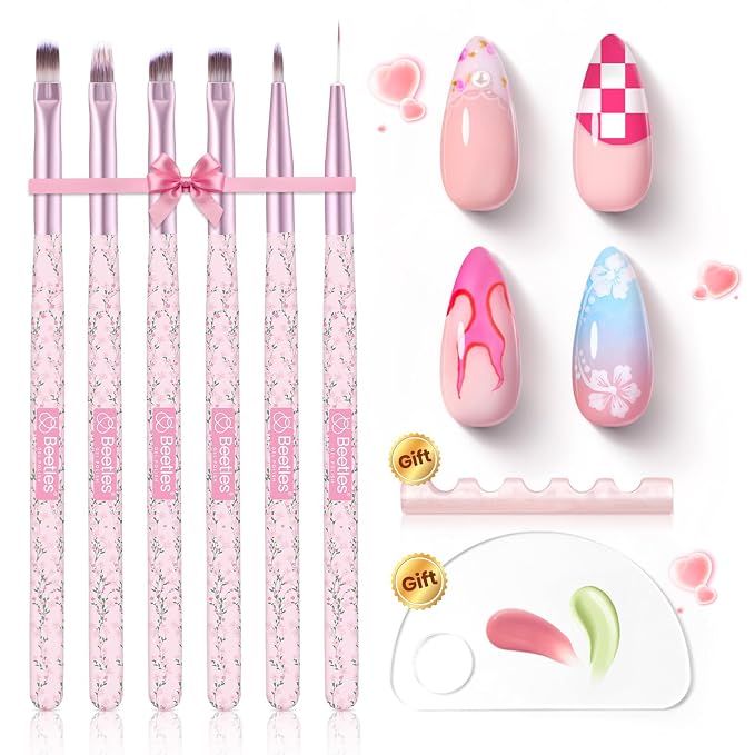 Beetles Gel Polish Nail Art Brushes Set by beetlesGelPolish