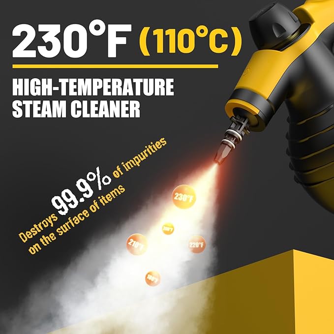 Pressurized Deep Cleaning Steam Cleaner, Powerful Handheld Steam Cleaner - Image 2