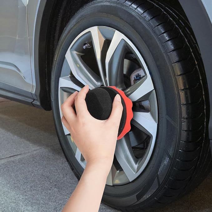 6 Pack Large Tire Shine Applicator Pad, Tire Hex Grip Applicator, Tire Shine - Image 6