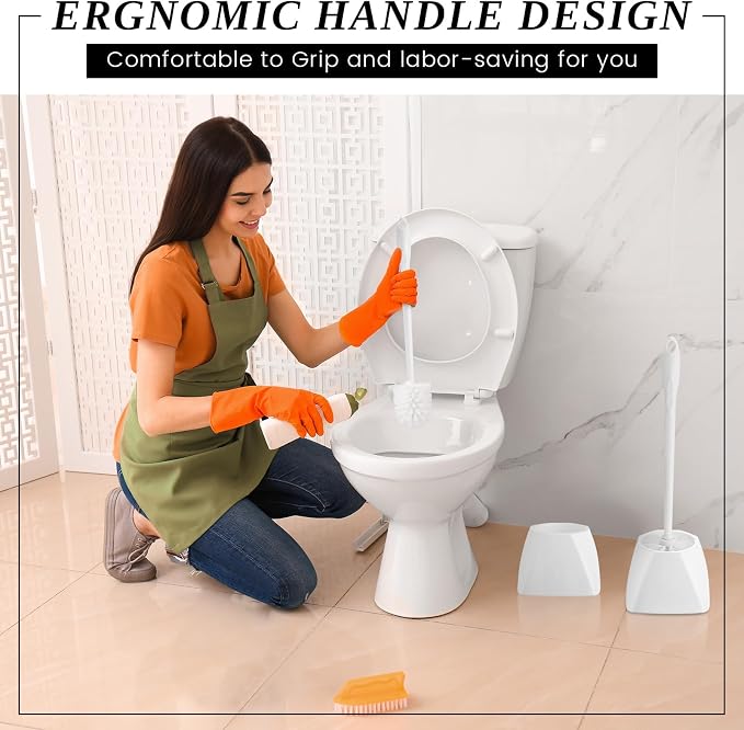 15 Sets Toilet Holder and Brush Set 16.14 Inch Toilet Bowl Cleaner Brush - Image 6
