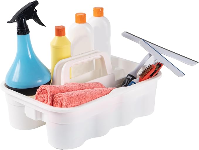 Matthew 3 Pack Large Plastic Tote Tool & Deluxe Supply Cleaning Caddy - Image 2