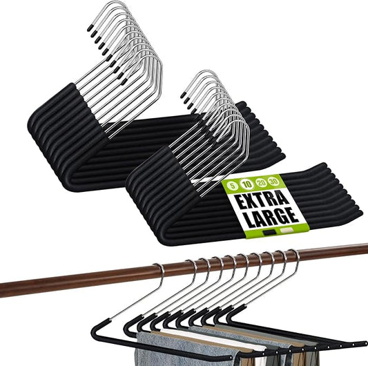 Spring Fever Open Ended Non Slip Sponge Padded Pants Hangers by SpringFever