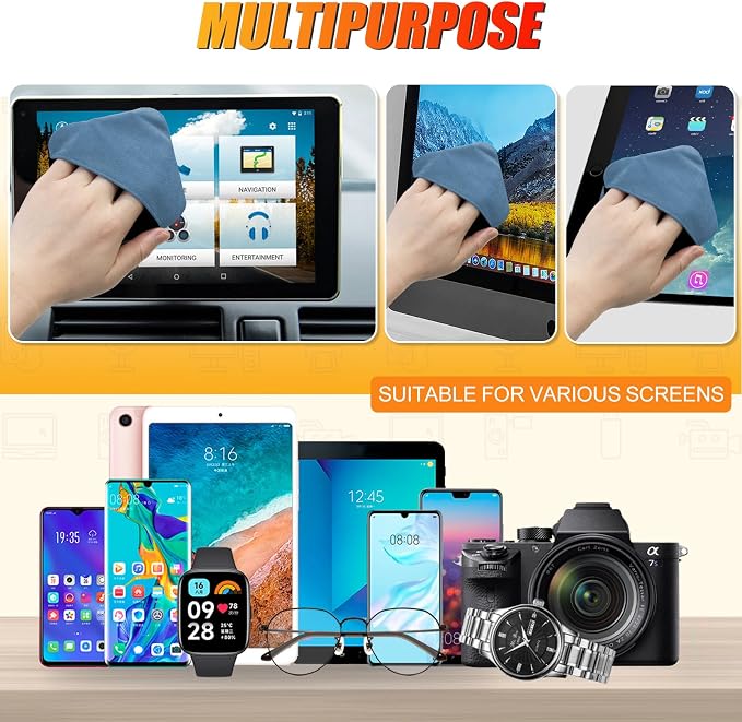 SuperKaKa Car Screen Cleaner- Vehicle Touchscreen Microfiber Cleaning Cloth - Image 3