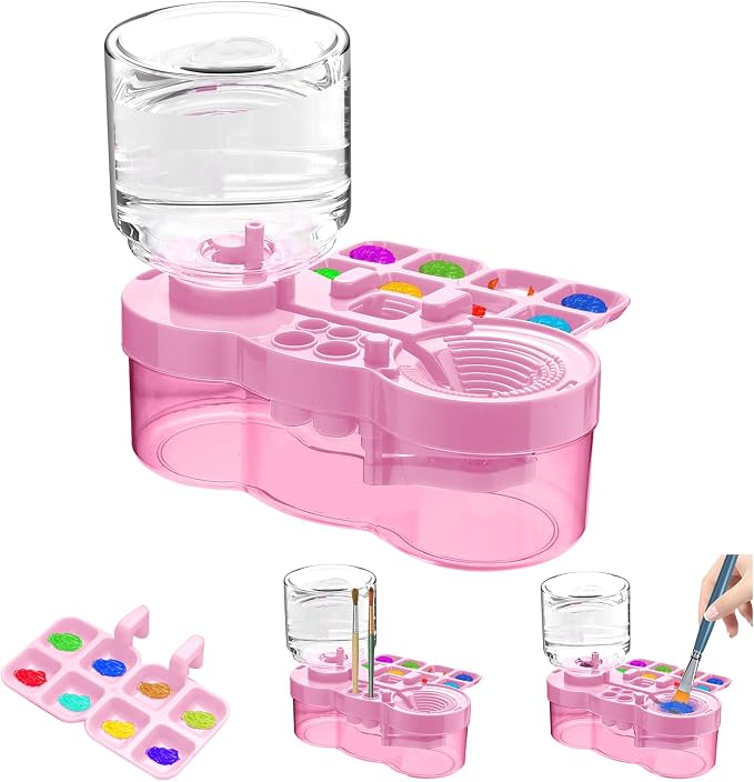 New Paint Brush Cleaner Tool, Brush Rinser Cup Painting Running Water by JEChrochen