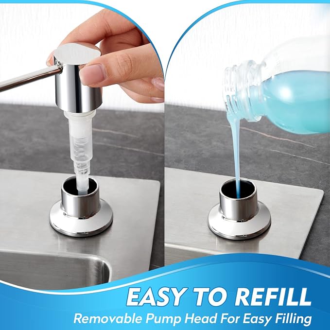 CREA Chrome Built-in Soap Dispenser - Image 5
