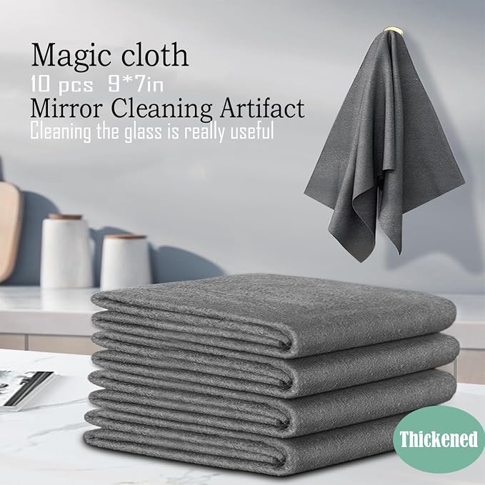 10pcs 9×7 Inches Real Magic Cloth Thickened Magic Cleaning Cloth Microfiber - Image 7