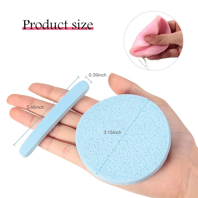 Patelai 120 Pieces Compressed Facial Sponge - Image 4