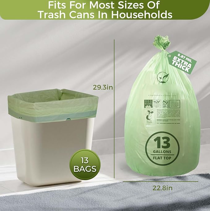 13 Gallon Compostable Trash Bags - Image 6