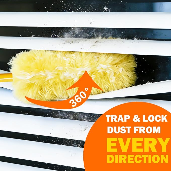60 Heavy Duty Duster Refills for Swiffer Duster, 3 ft Extendable Handle + 1 - Image 3