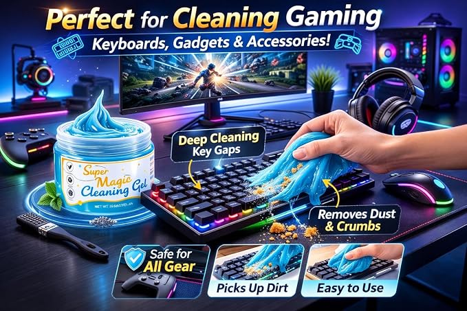 Magic Cleaning Gel Car Putty 2PCS – Car Interior Dust Cleaner - Image 2