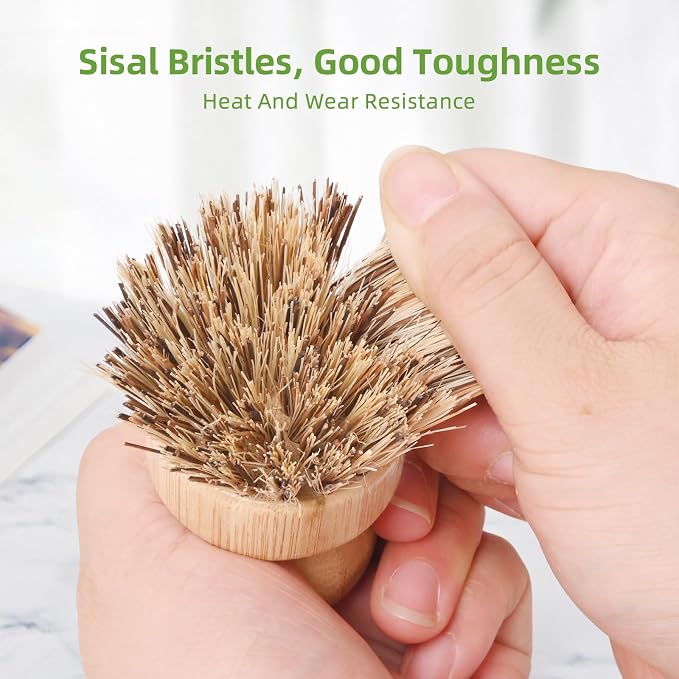6 Pcs Bamboo Wok Brush - Image 5