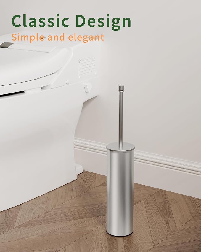 Toilet Brush and Holder Set, Toilet Bowl Brush - Image 2