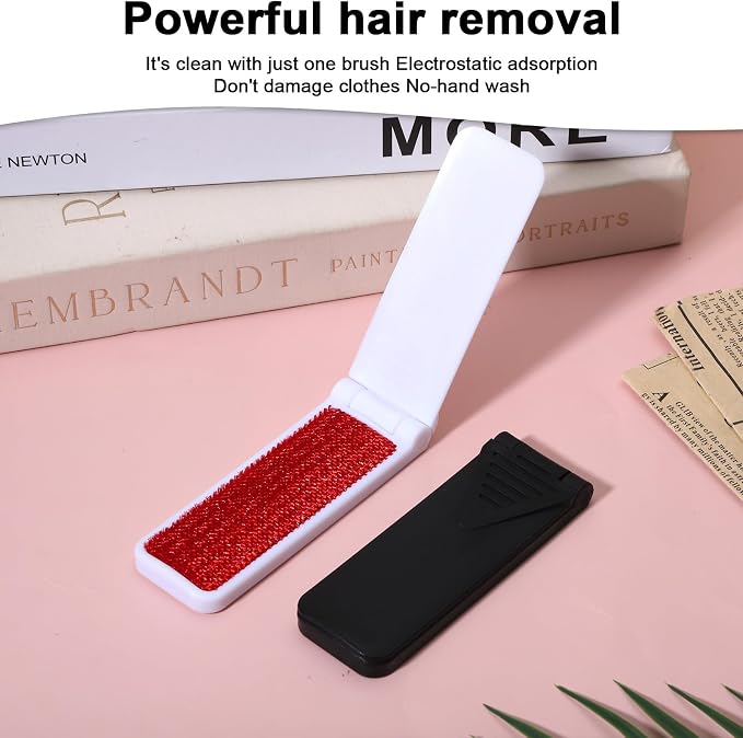 6 Pack Foldable Lint Brush Pet Hair Remover Portable Mini Clothes Brush - Image 4