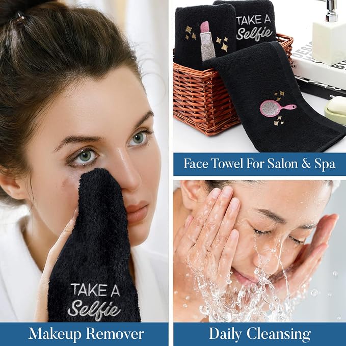 DAN River Black Makeup Towels - Image 5