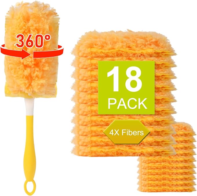 360° Heavy Duty Duster Refills for Swiffer Dusters, Disposable Duster Refills by ShuYuan