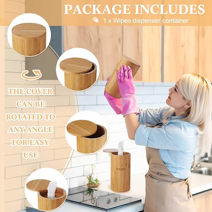 Refillable Wet Wipes Dispenser Disinfecting Wipe Container - Image 3