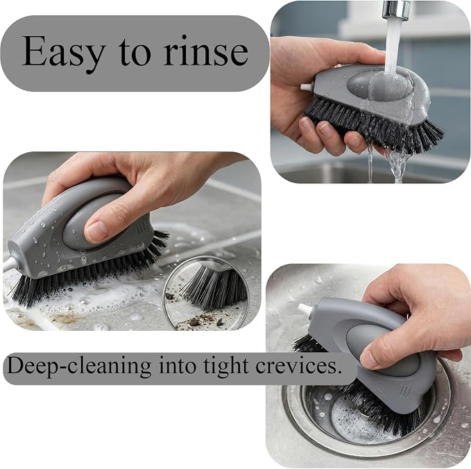 2 Pack Window Track Cleaning Brush – 3-in-1 Air-Blast Scrub Brush - Image 3