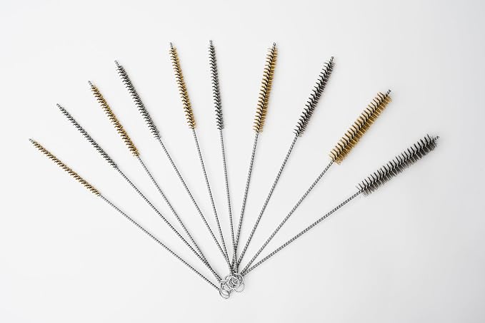 PMD Products 10-Piece Tube Cleaning Brush Kit | Brass Wire Bore Brushes & - Image 7
