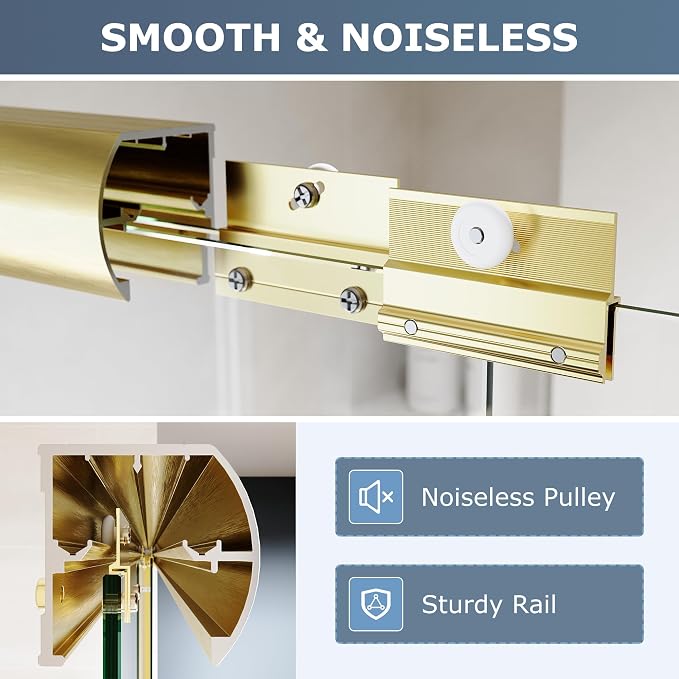 SUNNY SHOWER Double Sliding Glass Door 60" W x 72" H Shower Door 1/4" Tempered - Image 6