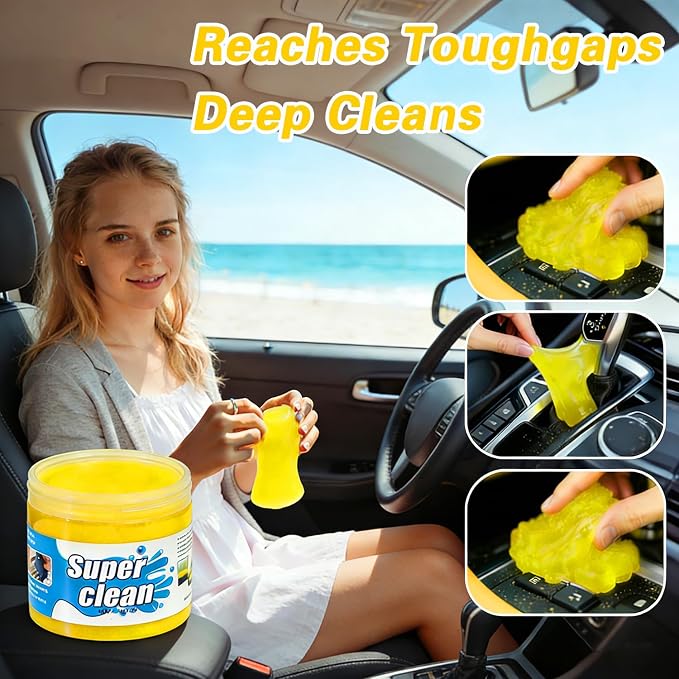 Car Cleaning Gel 4-Pack – Universal Car Cleaning Putty, Auto Interior Cleaner - Image 5