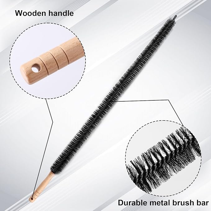 1pcs Radiator Cleaner Brush, 28.74in Long Condenser Lint Brush Head Radiator - Image 4