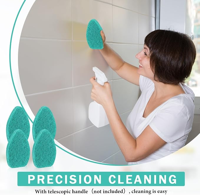 Baderke 4 Pcs Tub Tile Scrubber Cleaning Brush Pads Compatible - Image 5